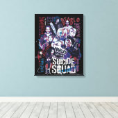 Suicide Squad | Task Force X Typografy Foto Leinwanddruck (Insitu (Holzboden))