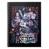 Suicide Squad | Task Force X Typografy Foto Notizblock (Vorderseite)