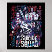 Suicide Squad | Task Force X Typografy Foto Poster (Vorne)