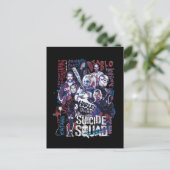 Suicide Squad | Task Force X Typografy Foto Postkarte (Stehend Vorderseite)