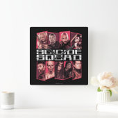 Suicide Squad | Taskforce X Group Emblem Quadratische Wanduhr (Zuhause)