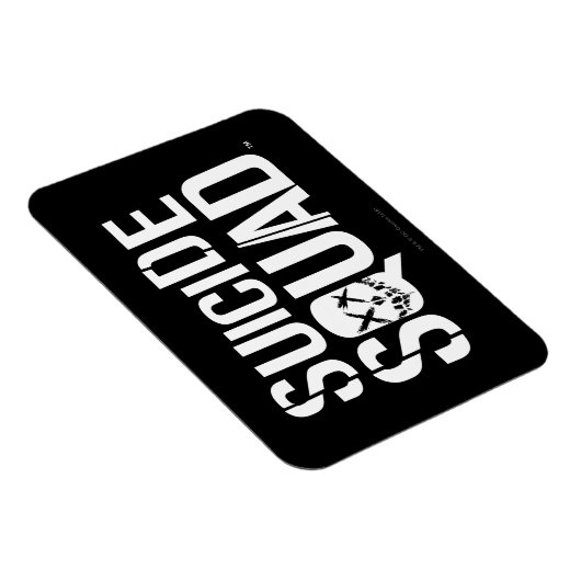 Suicide Squad | Weißes Logo Magnet (Rechte Seite)