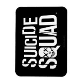 Suicide Squad | Weißes Logo Magnet (Vertikal)