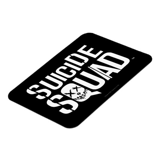 Suicide Squad | Weißes Logo Magnet (Linke Seite)