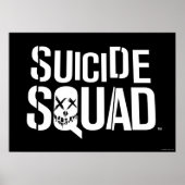 Suicide Squad | Weißes Logo Poster (Vorne)