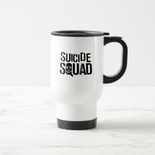 Suicide Squad Weißes Logo Reisebecher