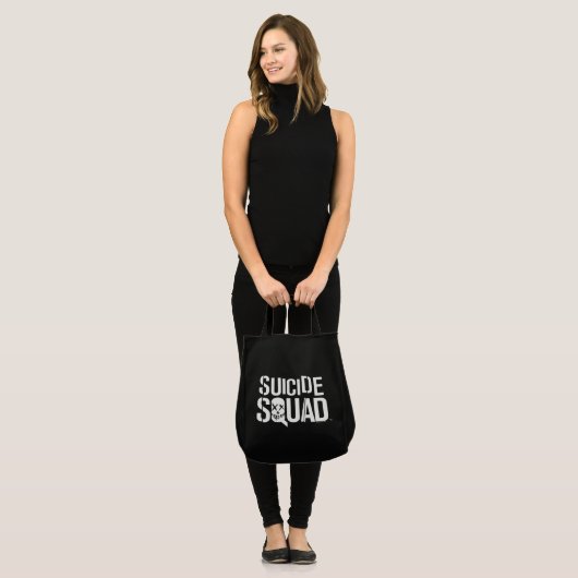 Suicide Squad | Weißes Logo Tragetasche (Vorderseite (Model))