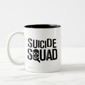 Suicide Squad | Weißes Logo Zweifarbige Tasse (Links)