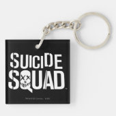 Suicide Squad White Logo Schlüsselanhänger (Rückseite)
