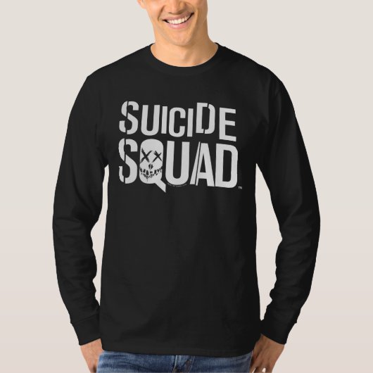Suicide Squad White Logo T-Shirt (Vorderseite)