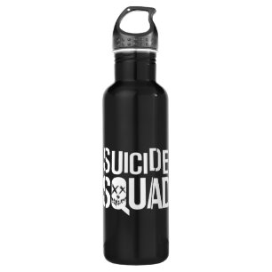 Suicide Squad White Logo Trinkflasche