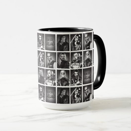 Suicide Squad | Yearbook Pattern Tasse (VorderseiteRechts)