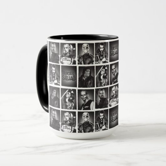Suicide Squad | Yearbook Pattern Tasse (Vorderseite Links)