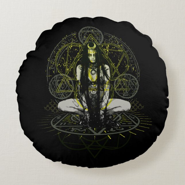 Suicide Squad | Zauberkreise für Verzauberer Rundes Kissen (Vorderseite)