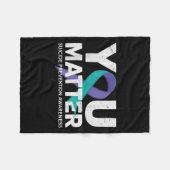 Suicides Prevention Shirts Suicide Awareness Fleecedecke (Vorderseite (Horizontal))