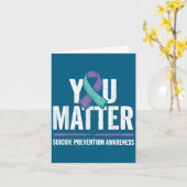 Suicides Prevention Shirts Suicide Awareness  Karte (Gelbe Blume)