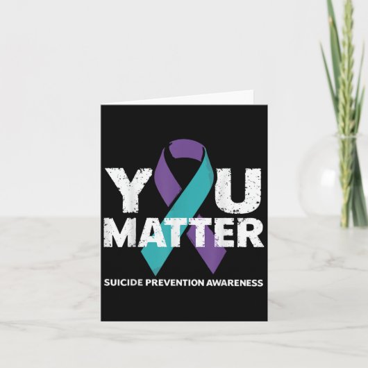 Suicides Prevention Shirts Suicide Awareness  Karte (Vorderseite)