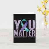 Suicides Prevention Shirts Suicide Awareness  Karte (Gelbe Blume)