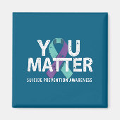 Suicides Prevention Shirts Suicide Awareness  Magnet (Vorne)