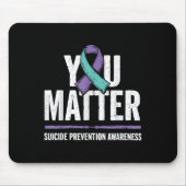 Suicides Prevention Shirts Suicide Awareness  Mousepad (Vorne)