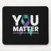 Suicides Prevention Shirts Suicide Awareness  Mousepad (Vorne)