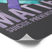 Suicides Prevention Shirts Suicide Awareness  Poster (Ecke)