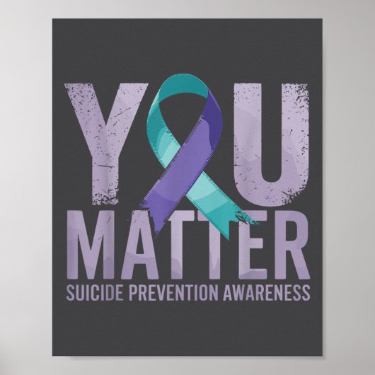 Suicides Prevention Shirts Suicide Awareness  Poster (Vorne)