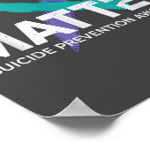 Suicides Prevention Shirts Suicide Awareness  Poster (Ecke)