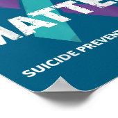 Suicides Prevention Shirts Suicide Awareness  Poster (Ecke)