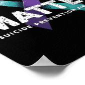 Suicides Prevention Shirts Suicide Awareness  Poster (Ecke)