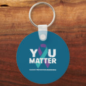 Suicides Prevention Shirts Suicide Awareness  Schlüsselanhänger (Vorderseite)