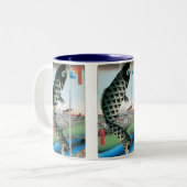 Suido Bridge und Surugadai Zweifarbige Tasse (Vorderseite Links)