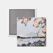 Suijin Shrine und Massaki am Sumida River Magnet (Vorderseite/Rückseite)