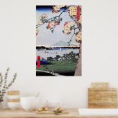 Suijin Shrine und Massaki am Sumida River Poster (Küche)