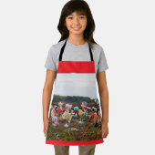 Suikerfeest oogstende Fubby's op het land. Schürze (Insitu)