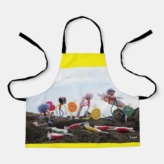 Suikerfeest oogstende Fubby's. Schürze (Vorderseite)