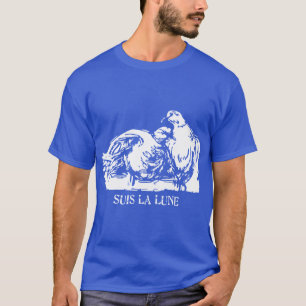 Suis La Lune Erbstück vintage T-Shirt