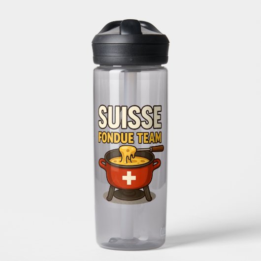 Suisse Fondue Team Trinkflasche (Vorderseite)