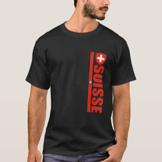 Suisse Football T-Shirt Swiss Cross Souvenir Flag