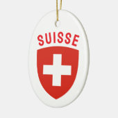 Suisse (Französische Schweiz) Keramik Ornament (Links)
