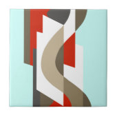 SUISSE: Kunst-Deko Moderne: Sechziger-Büro, Fliese (Vorderseite)