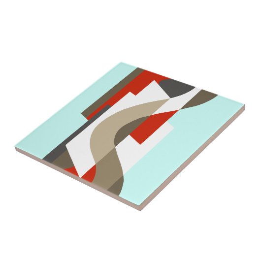 SUISSE: Kunst-Deko Moderne: Sechziger-Büro, Fliese (Seite)