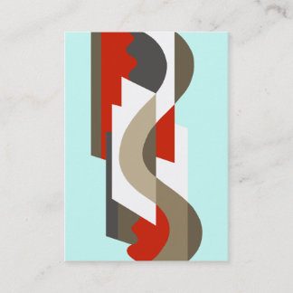 SUISSE: Kunst-Deko Moderne: Sechziger-Büro, Visitenkarte