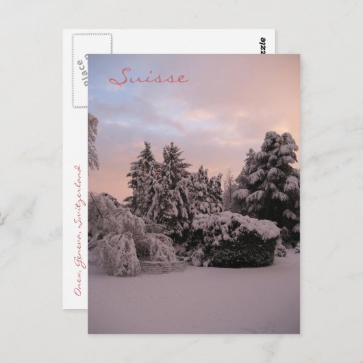 Suisse Postkarte (Vorne/Hinten)