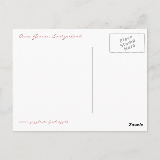 Suisse Postkarte (Rückseite)