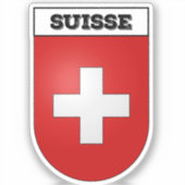Suisse | Schweiz | Wappen Aufkleber (Vorderseite)