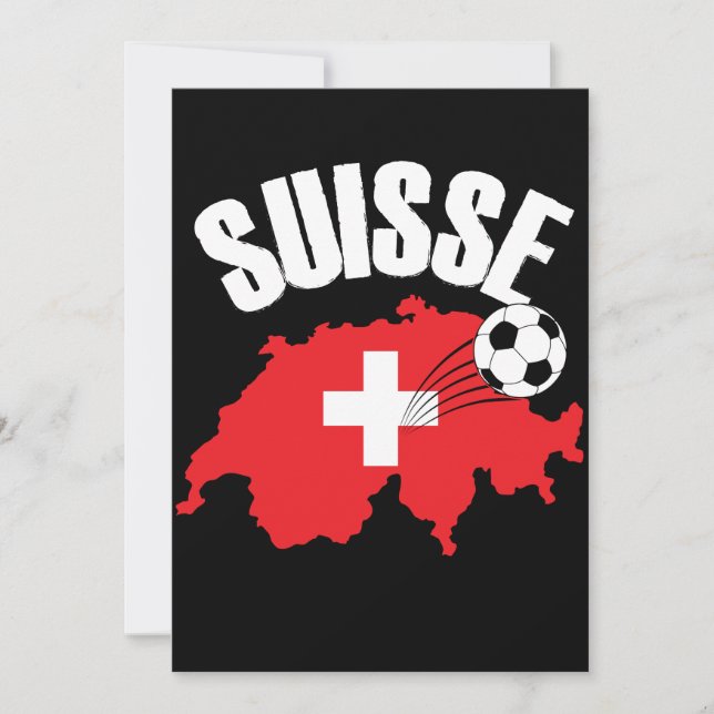 Suisse Switzerland Karte Fußball (Vorderseite)