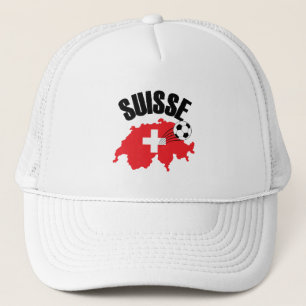 Suisse Switzerland Karte Schweizer Fußball Truckerkappe