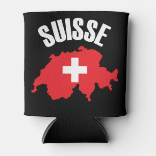 Suisse Switzerland Kartenflagge Dosenkühler