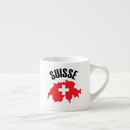 Suisse Switzerland Kartenflagge Espressotasse (Rechts)